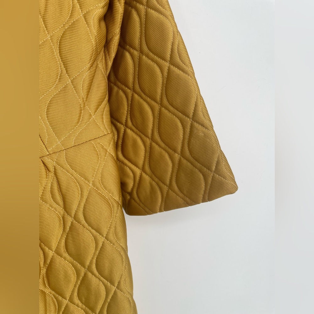 Vintage Gold Quilted Lounge Set Maxi Bed Jacket & Slinky Pants - Picture 6 of 17